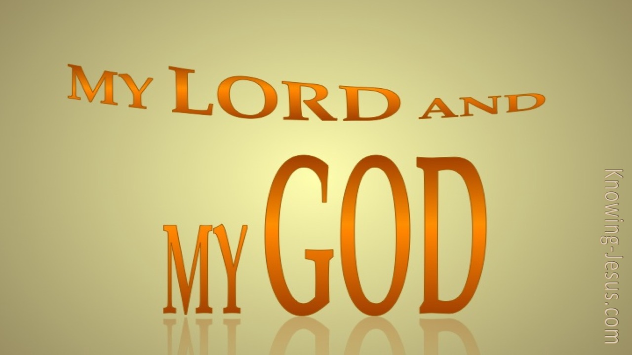 My Lord and My God (devotional) (orange)